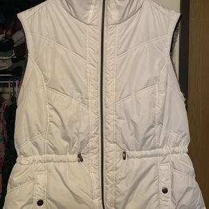 White/Fur reversible vest